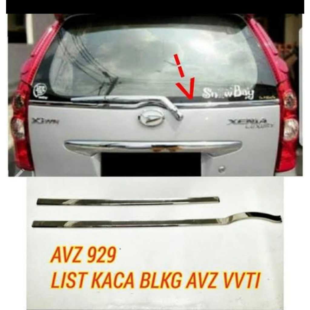 List of rear windows for avanza/xenia vvti 2004-2011 chrome | Shopee ...