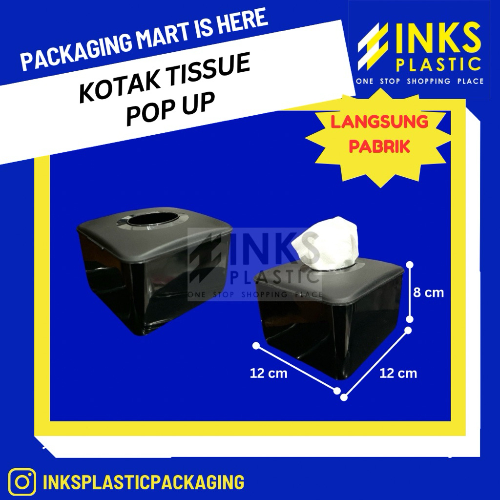 POP UP PLASTIC TISSUE PLACE TISSUE CONTAINER BOX | Shopee Philippines