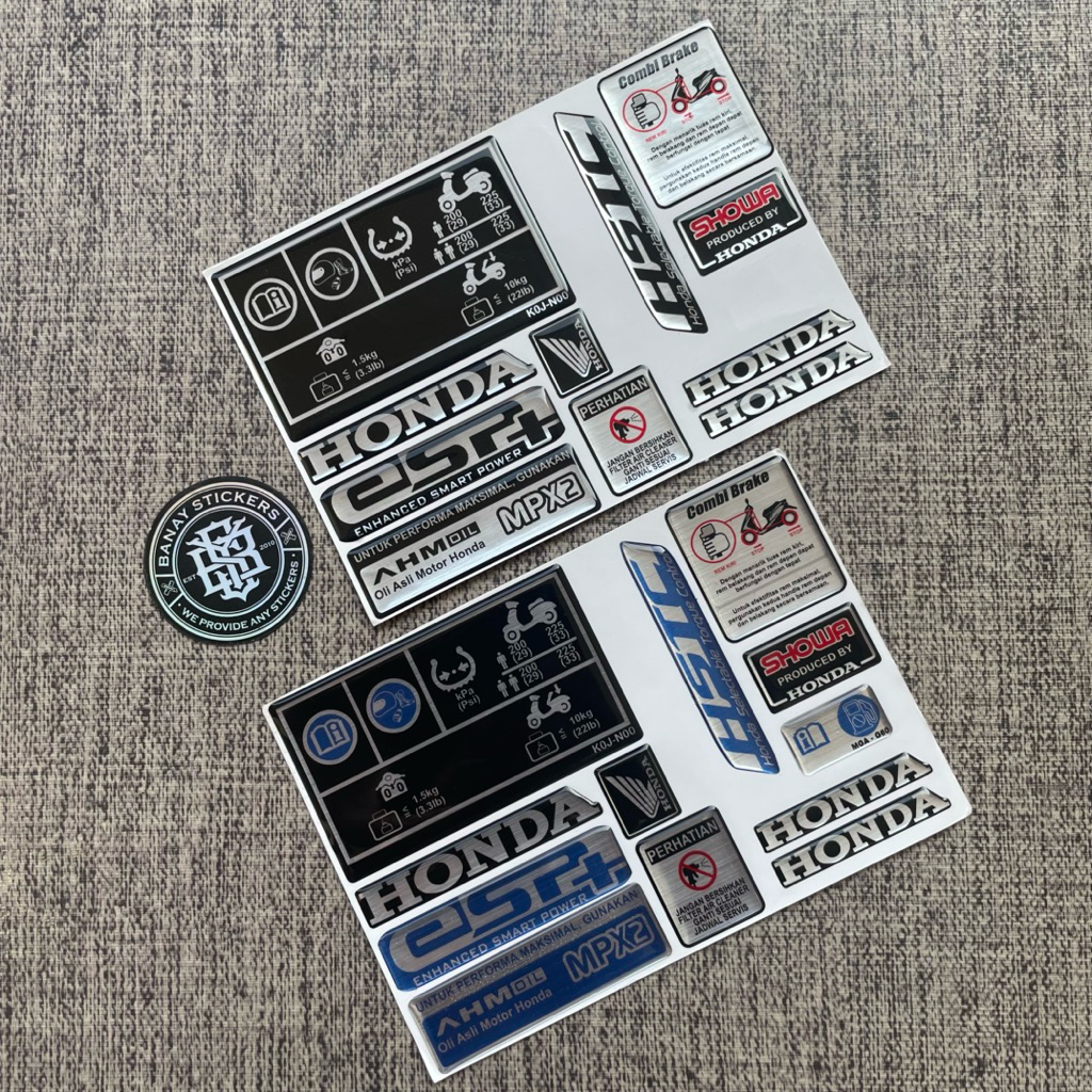 Embossed Honda Matic Details Emblem Sticker | Shopee Philippines