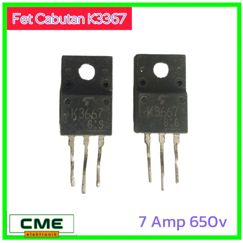 Fet Cabut / Mosfet / 7n60 / 7N65 / 8N60 / 9N60 / 10N60 / K2645 ...