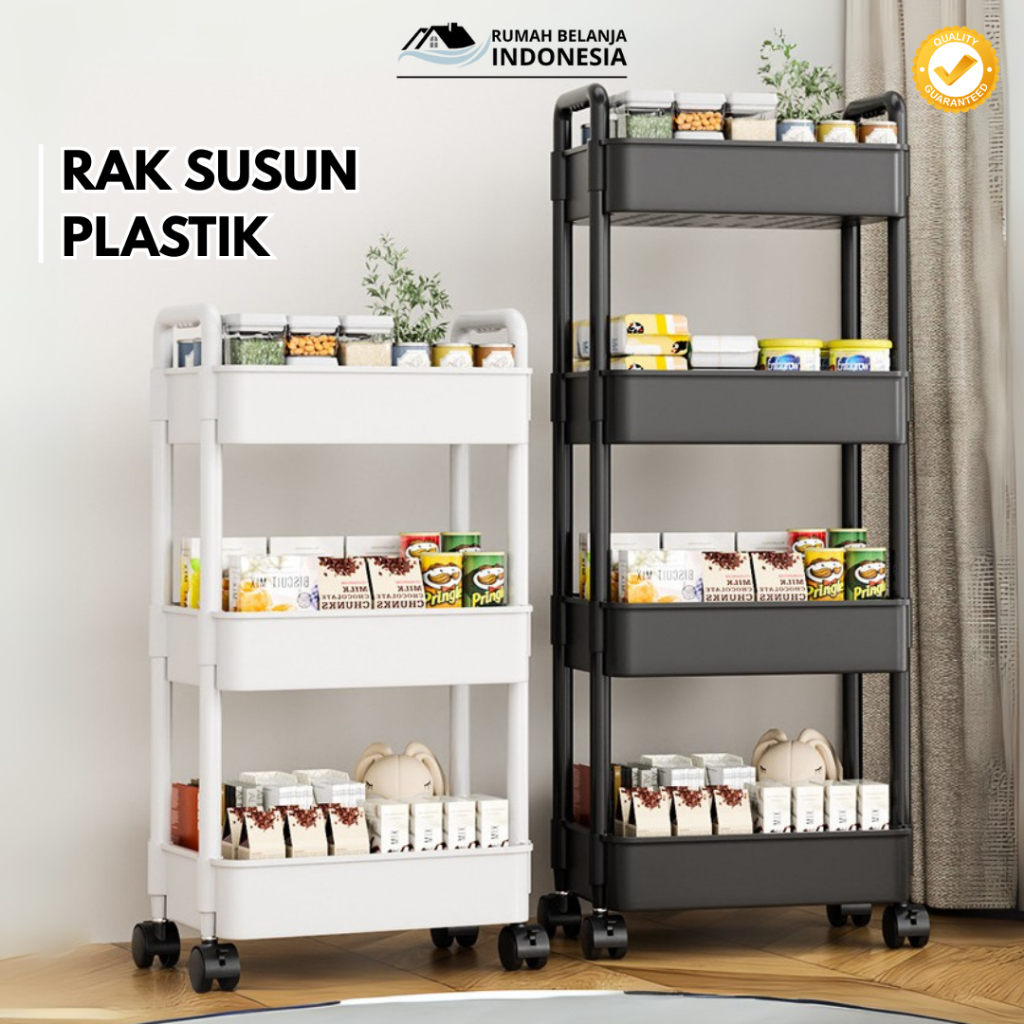RBI Plastic trolley rack toilet rack bathroom rack multipurpose rack ...