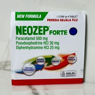 NEW FORMULA Neozep Forte 1 Box Contains 4 Tablets | Shopee Philippines