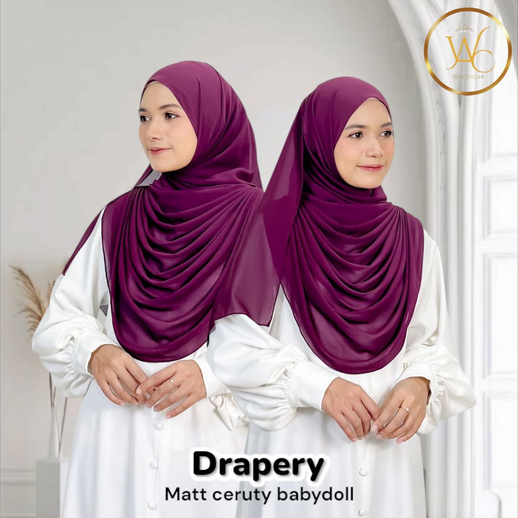 INSTANT DRAPERY HIJAB SET MALAYSIA / SEPARATE FRONT DRAPERY HIJAB ...