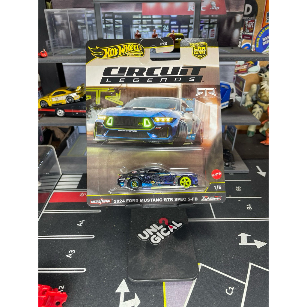 Hot Wheels Premium 2024 Ford Mustang RTR Spec 5-PD Circuit Legends ...