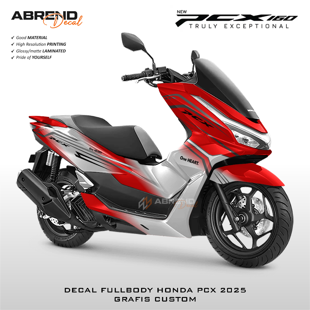 Abrend Decal Pcx 160 New 2025 Latest Custom Gradient Graphics | Shopee ...