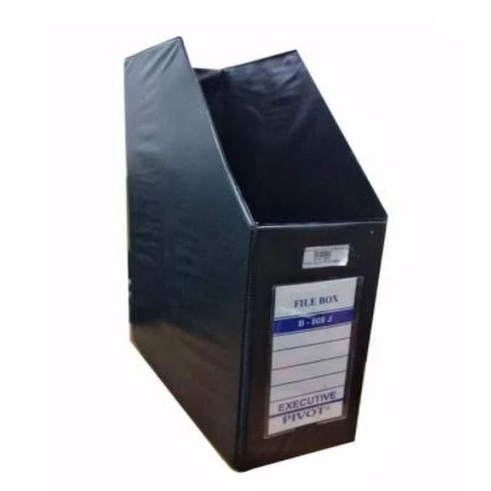 PVC FOLIO DOCUMENT BOX FOLDED BUTTON PIVOT JUMBO EXECUTIVE COLOR BLACK ...
