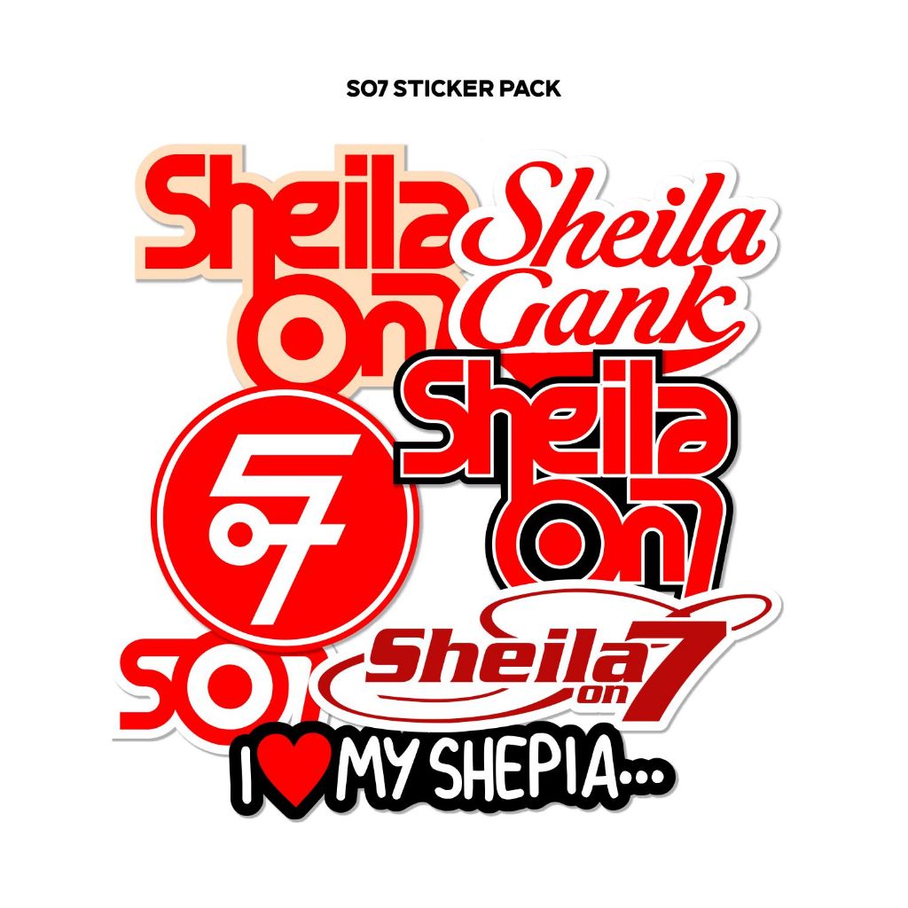 HP SO7 SHEILA ON 7 STICKER BAND SO7 VINYL GLOSSY LAMINATED COMPUTER ...
