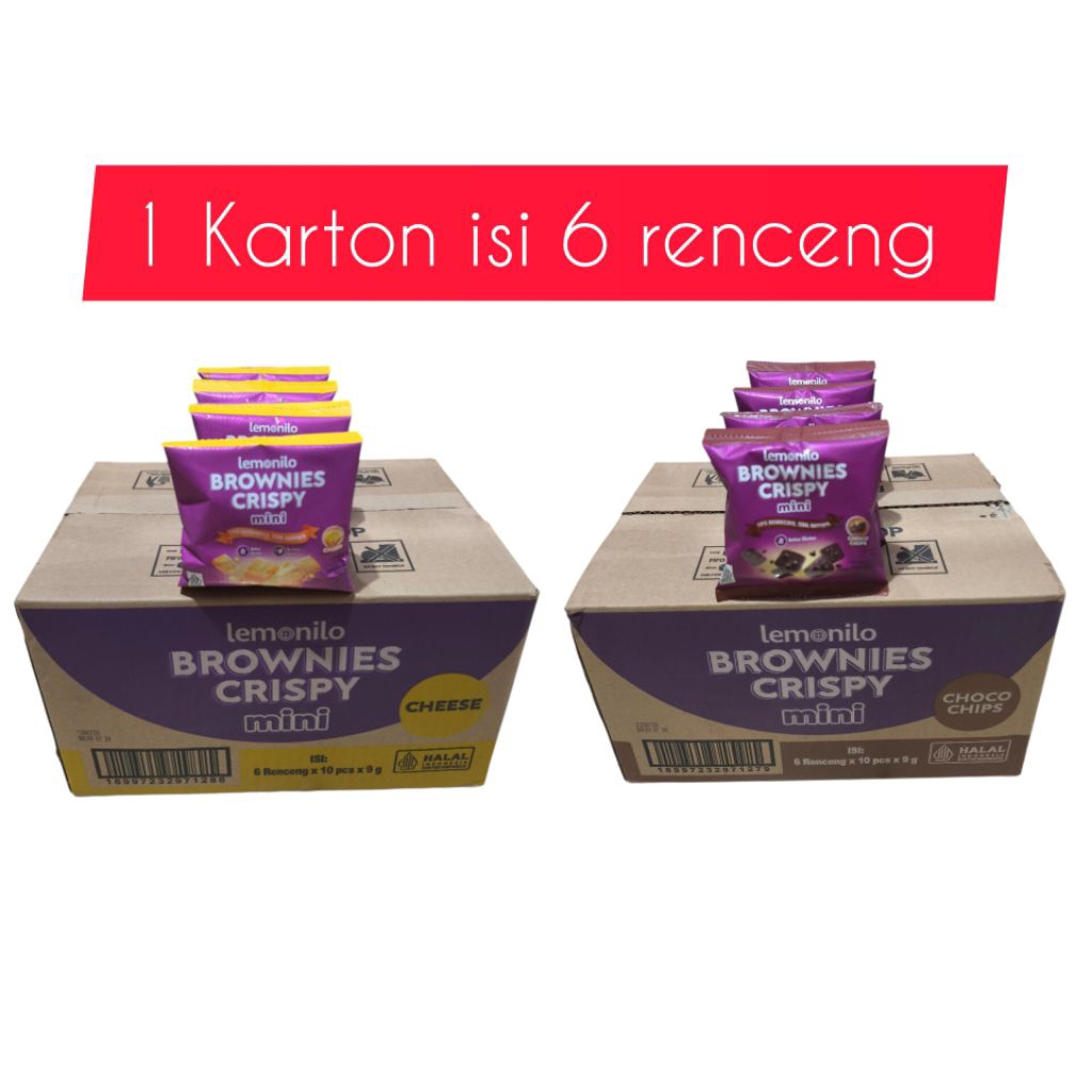 Lemonilo Mini Brownies 1 CARTON contains 6 Packs (CARTON) biscuits ...