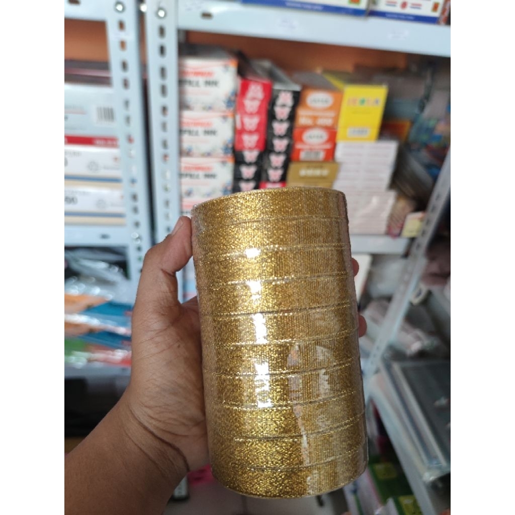 MAS RIBBON/ GOLD RIBBON/ SILVER RIBBON/ ROLL RIBBON/ FABRIC RIBBON SIZE ...