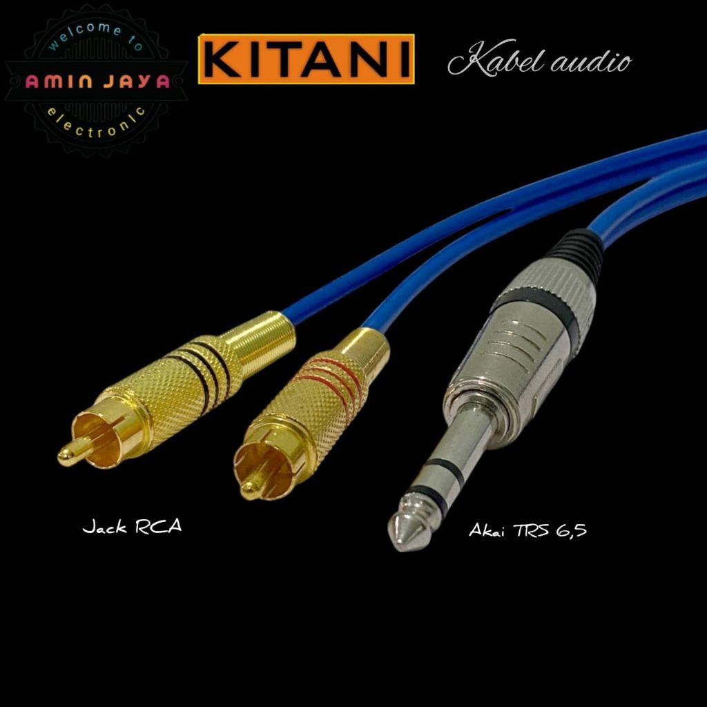 Akai 6,5 to dual rca jack cable TRS to rca cable | Shopee Philippines