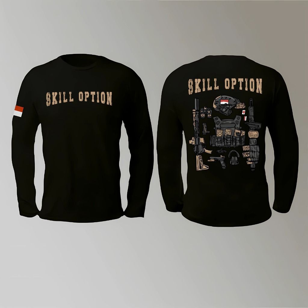 SKILL OPTION TACTICAL MILITARY LONG SLEEVED T-SHIRT | Shopee Philippines