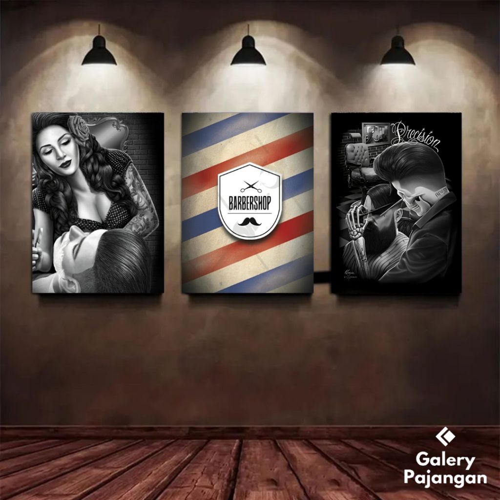(Display Gallery) Vintage Barbershop Poster / BARBER SHOP WALL ...