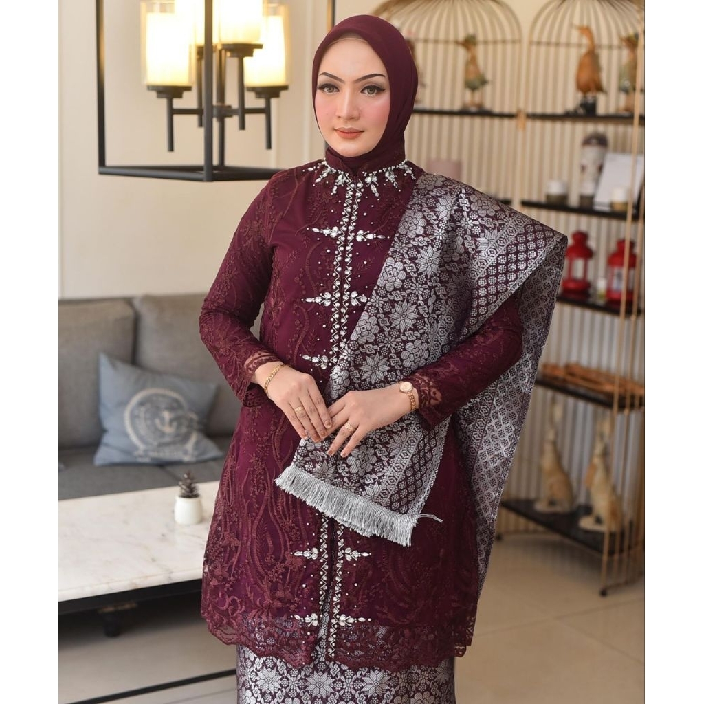 Ms songket tunic kebaya / graduation kebaya / busui kebaya / jumbo ...