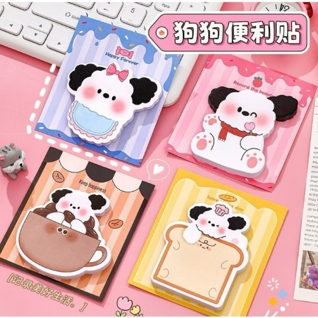 STICKY NOTE MEMO / STICKY NOTE DOG CUTE CHARACTER / MINI NOTES FOR ...