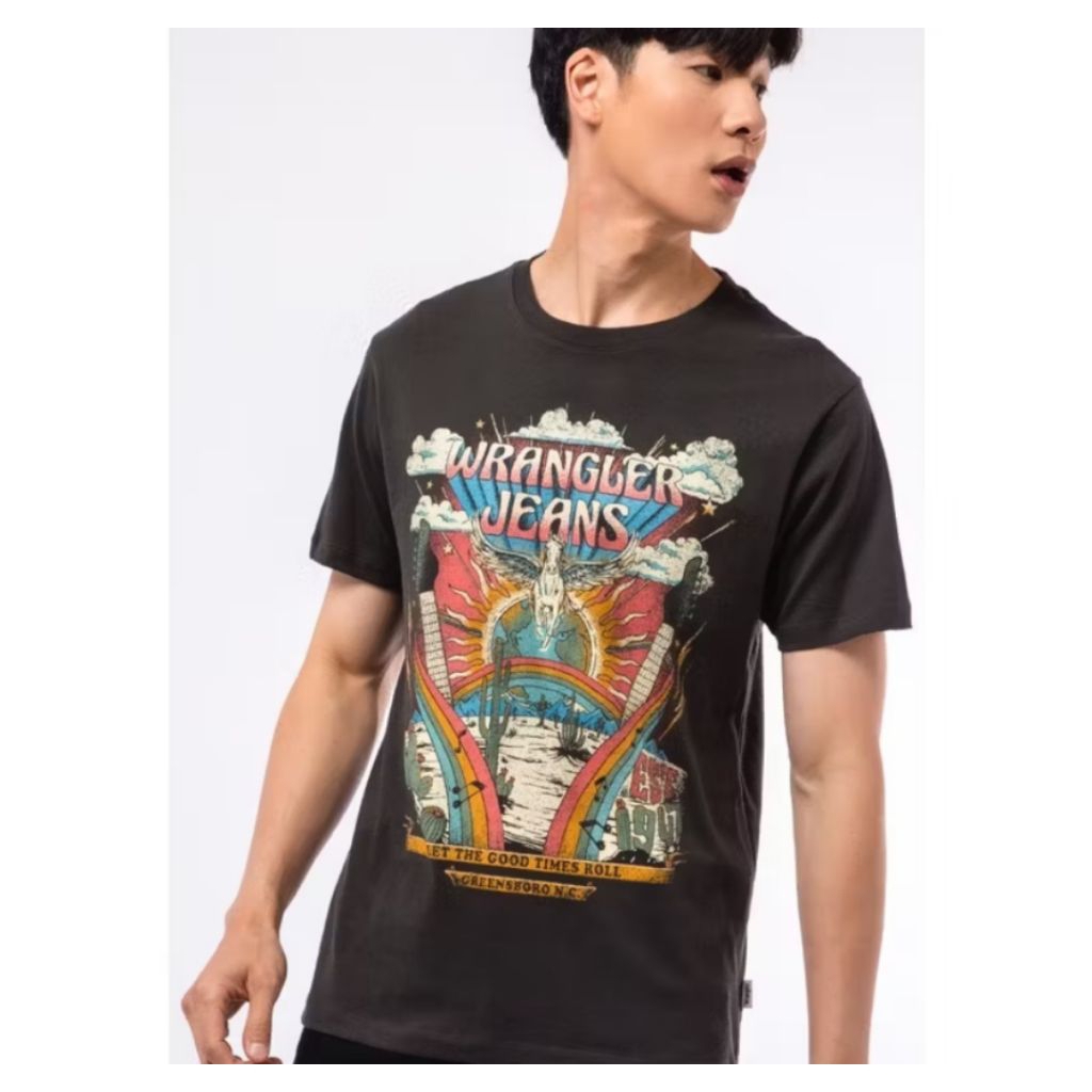 Original wrangler T-shirt 27P22 BLACK | Shopee Philippines