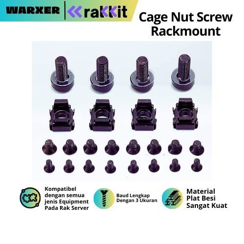 ASSEMBLY Bolt Screw Rackmount Cage Nut Rack Server Package | Shopee ...