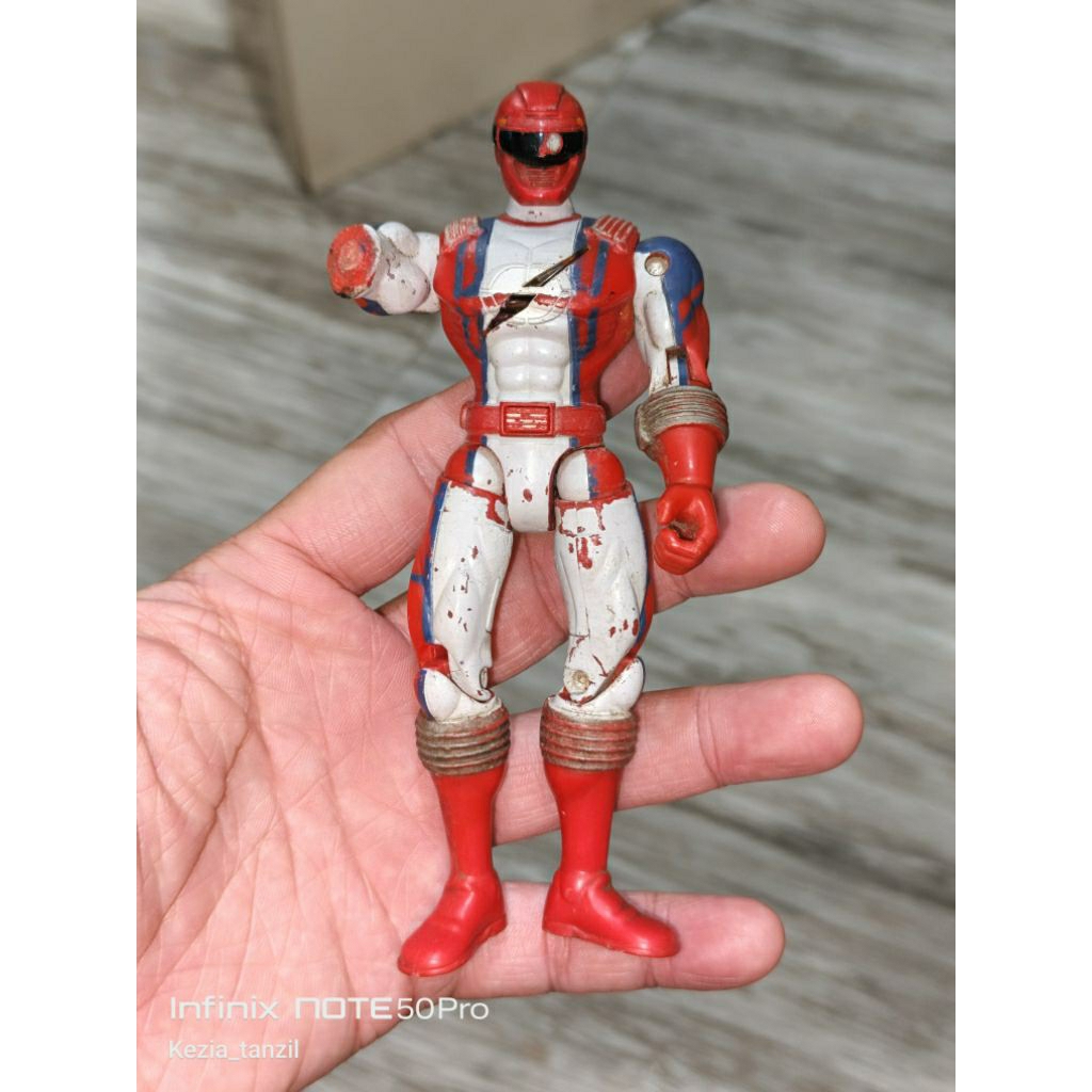 MERAH ACTION FIGURE POWER RANGER POWERRANGERS POWER RANGERS RED MIGHTY ...