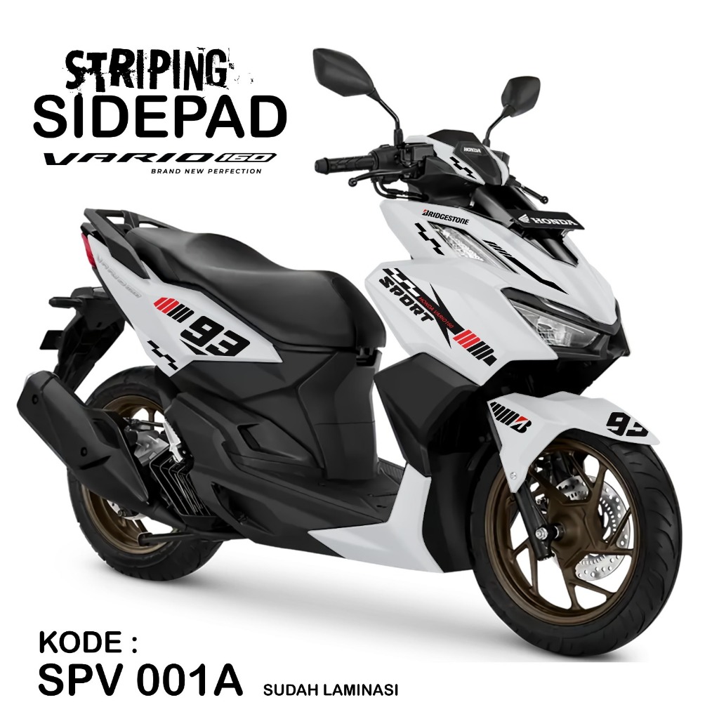 Honda vario 160 Motorcycle striping decal vario 160 Variation vario
