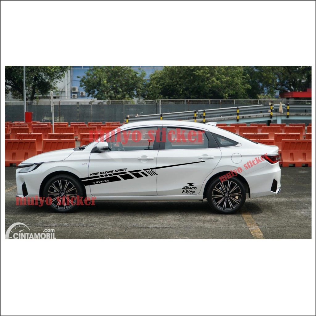 Cutting Stickers for Vios Accord Cielo City Civic sedan Side Body ...