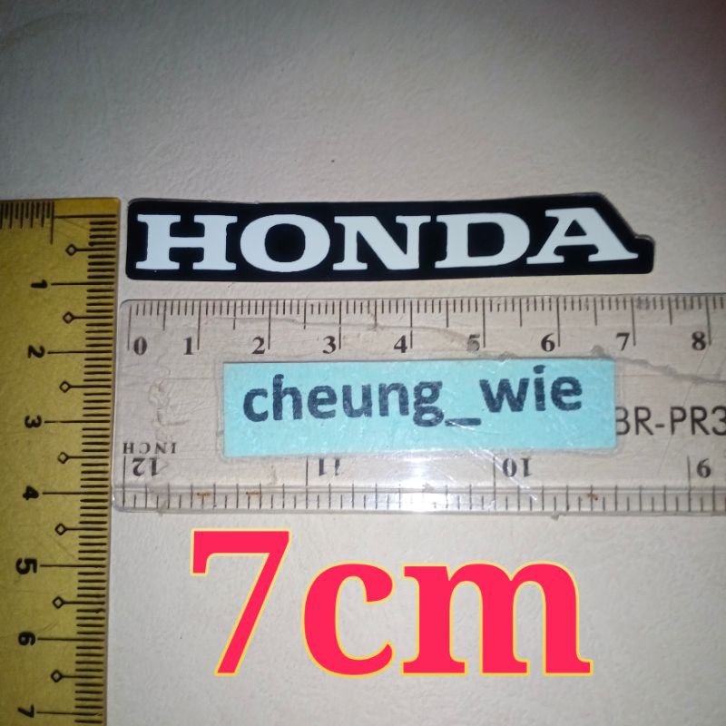 PUTIH HITAM Small Honda Logo Sticker 7cm Black White 1pc | Shopee ...