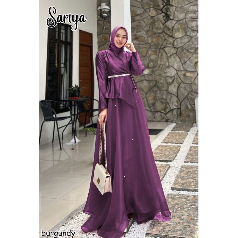 SARIYA Luxury Gamis, graduation dress for wedding receptions Muslim Dress  for Women | Shopee Philippines