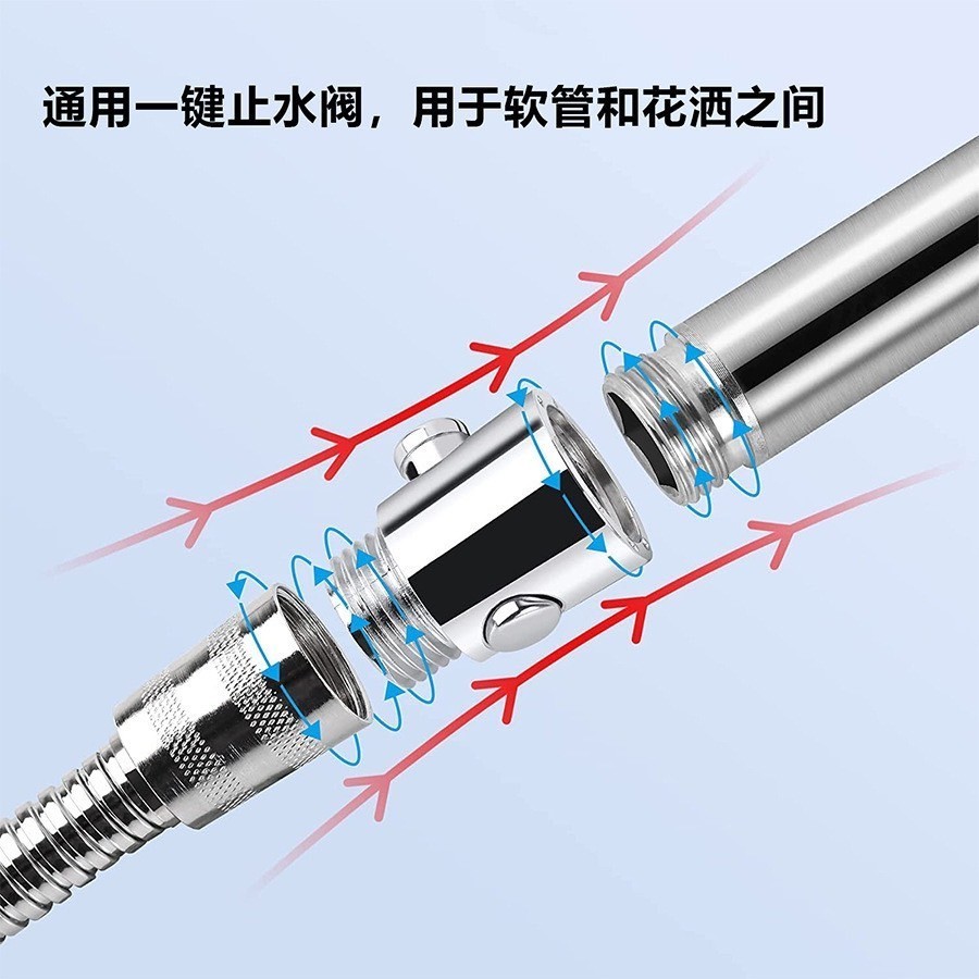 On off switch shower pvc abs Plastic 1/2 Inch 1crmini Midget stop