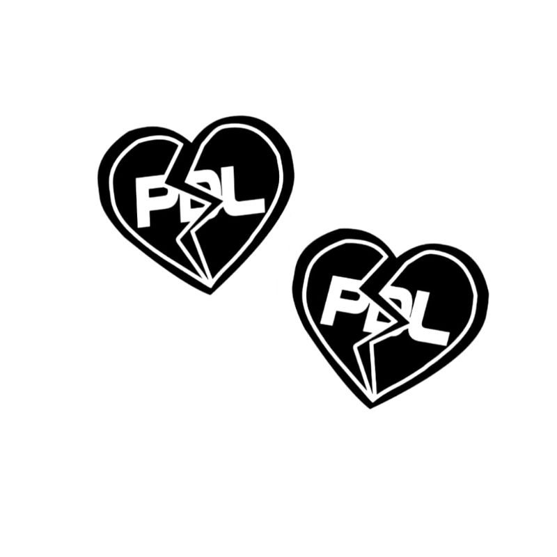 PDL Heartsbreaks Broken Heart Cutting Sticker, Cool Viral Hologram ...