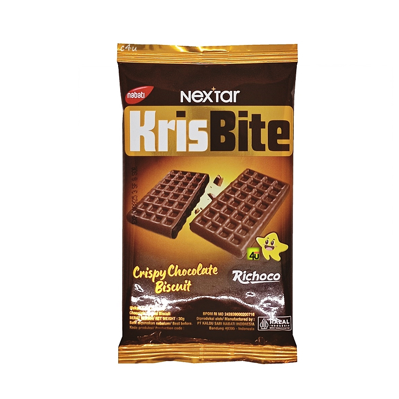 Nabati Nextar KrisBite - Crispy Chocolate Biscuit - 30 gr | Shopee ...