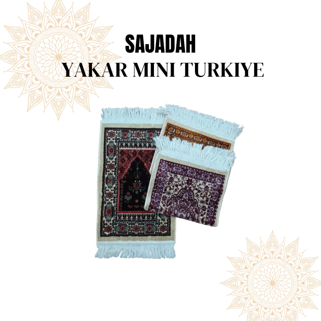 Mini Yakar Fantasy Prayer Mat/Thick Mini Prayer Mat/Travel Prayer Mat ...