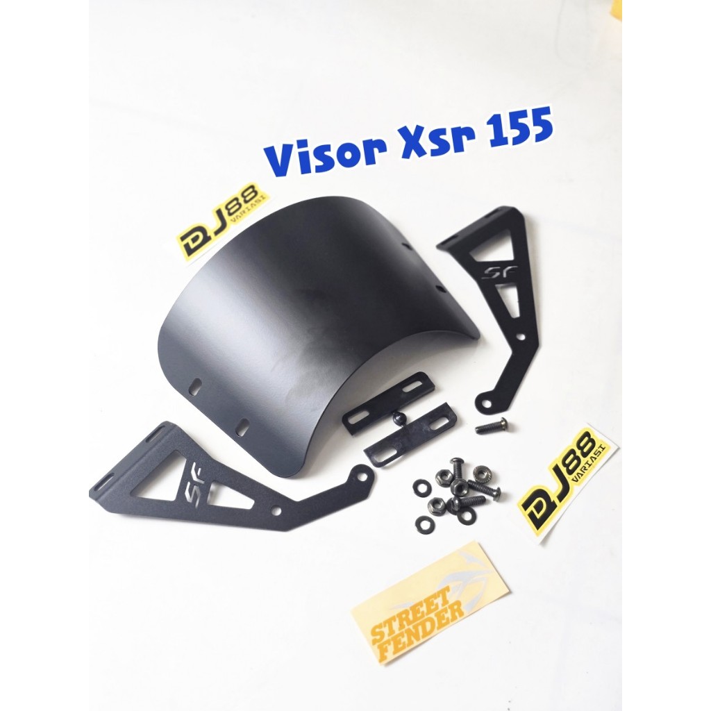 Visor Xsr155 street fender iron aluminum windshield xsr 155 set of pnp ...