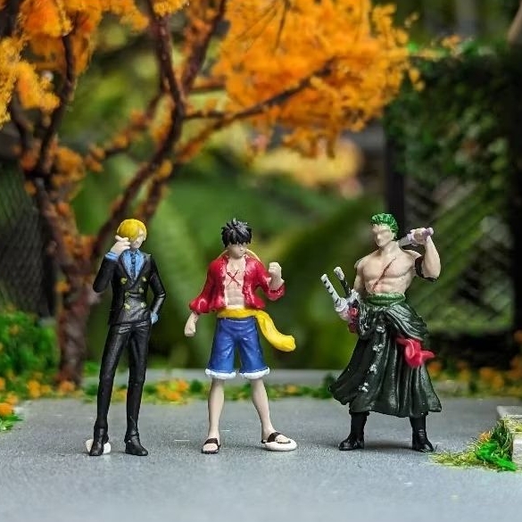 1/64 scale Mini Figures (One Piece Series) for Dioramas, Architecture ...