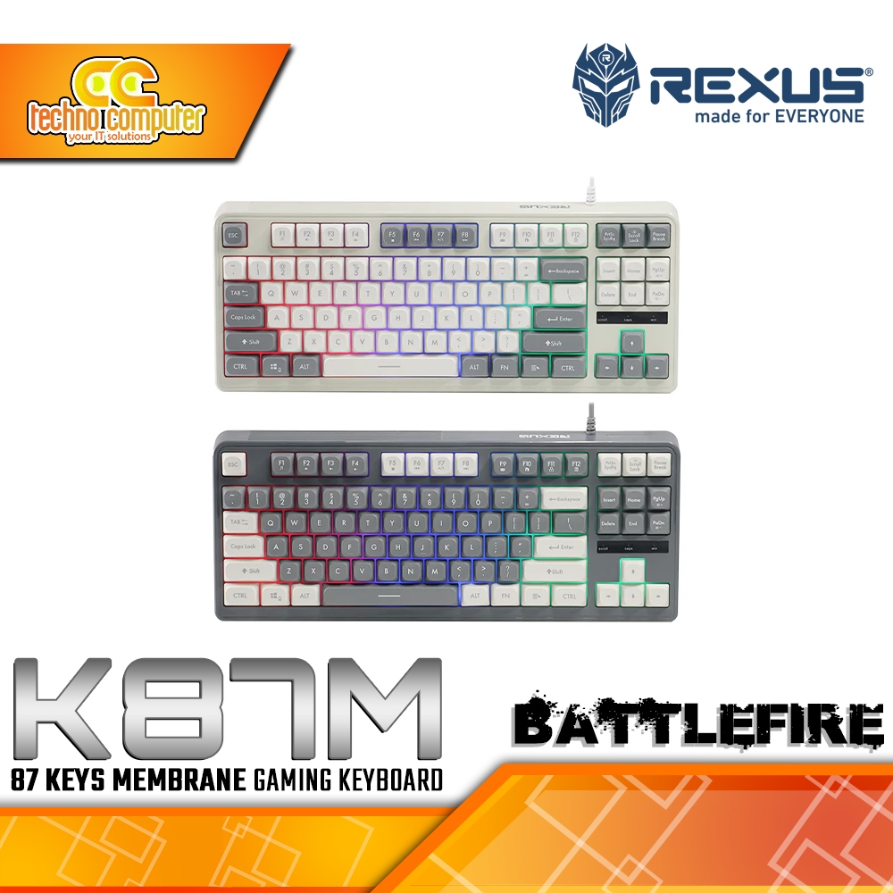 Rexus BATTLEFIRE K87M TKL Keyboard - Gaming Keyboard | Shopee Philippines
