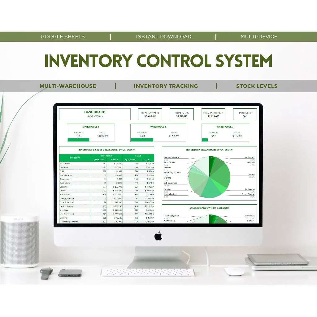 All-in-One Inventory Control System - Multi Warehouse - Comprehensive G ...