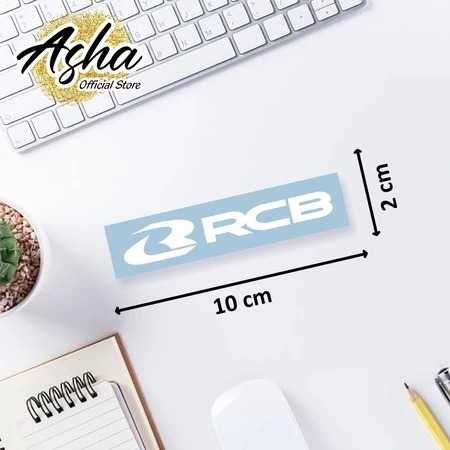 RCB RACING BOY CUTTING STICKER - RCB CUTTING AUTOMOTIVE STICKER - WHITE ...