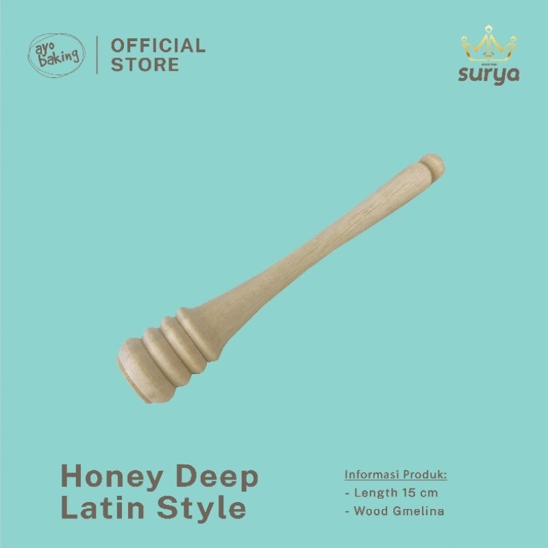 SOLAR Gmelina Wood Honey Spoon 15cm | Honey Deep Latin Style | Shopee ...
