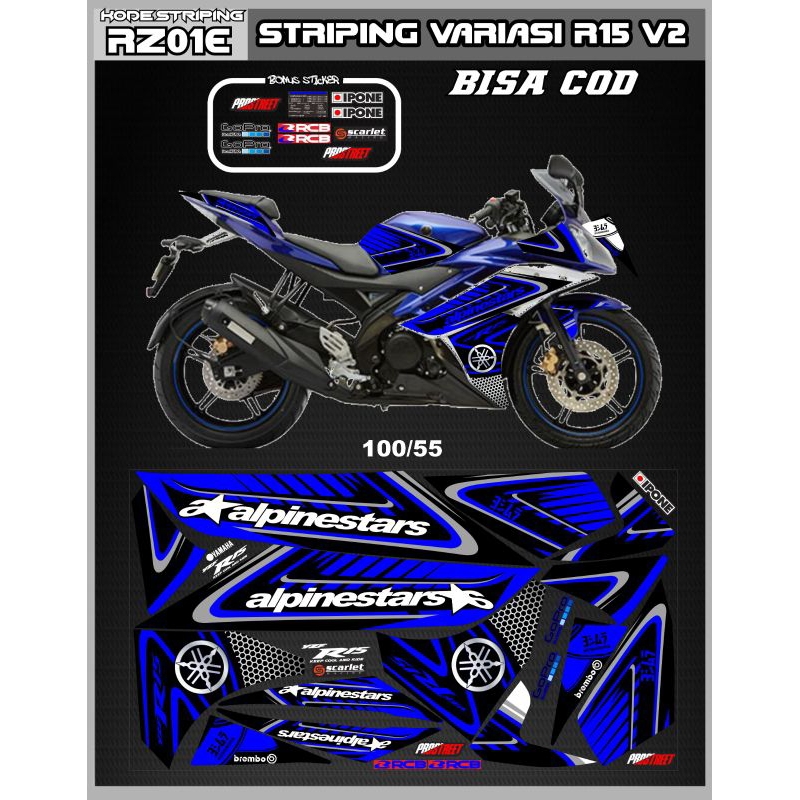 Sticker STRIPING R15 V2 | Shopee Philippines
