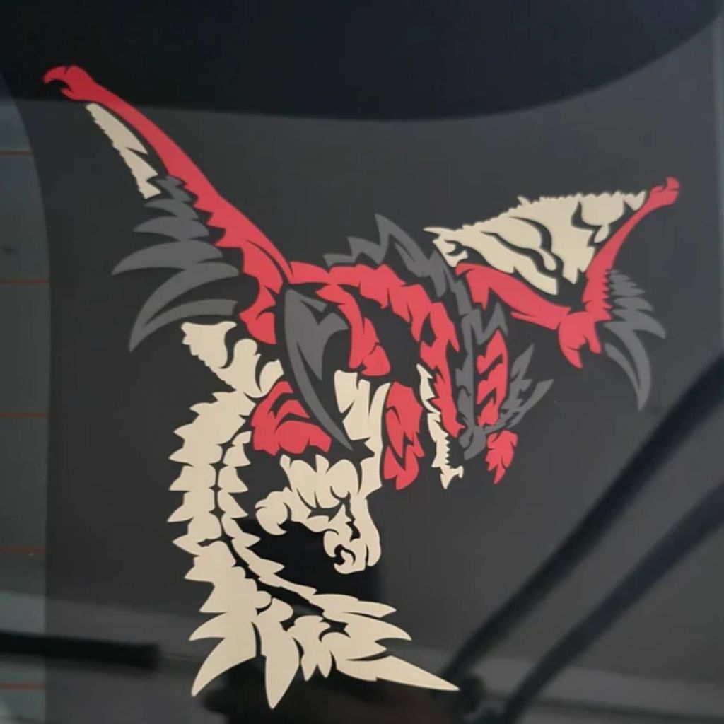 Monster Hunter Rathalos Game Cutting Sticker | Shopee Philippines