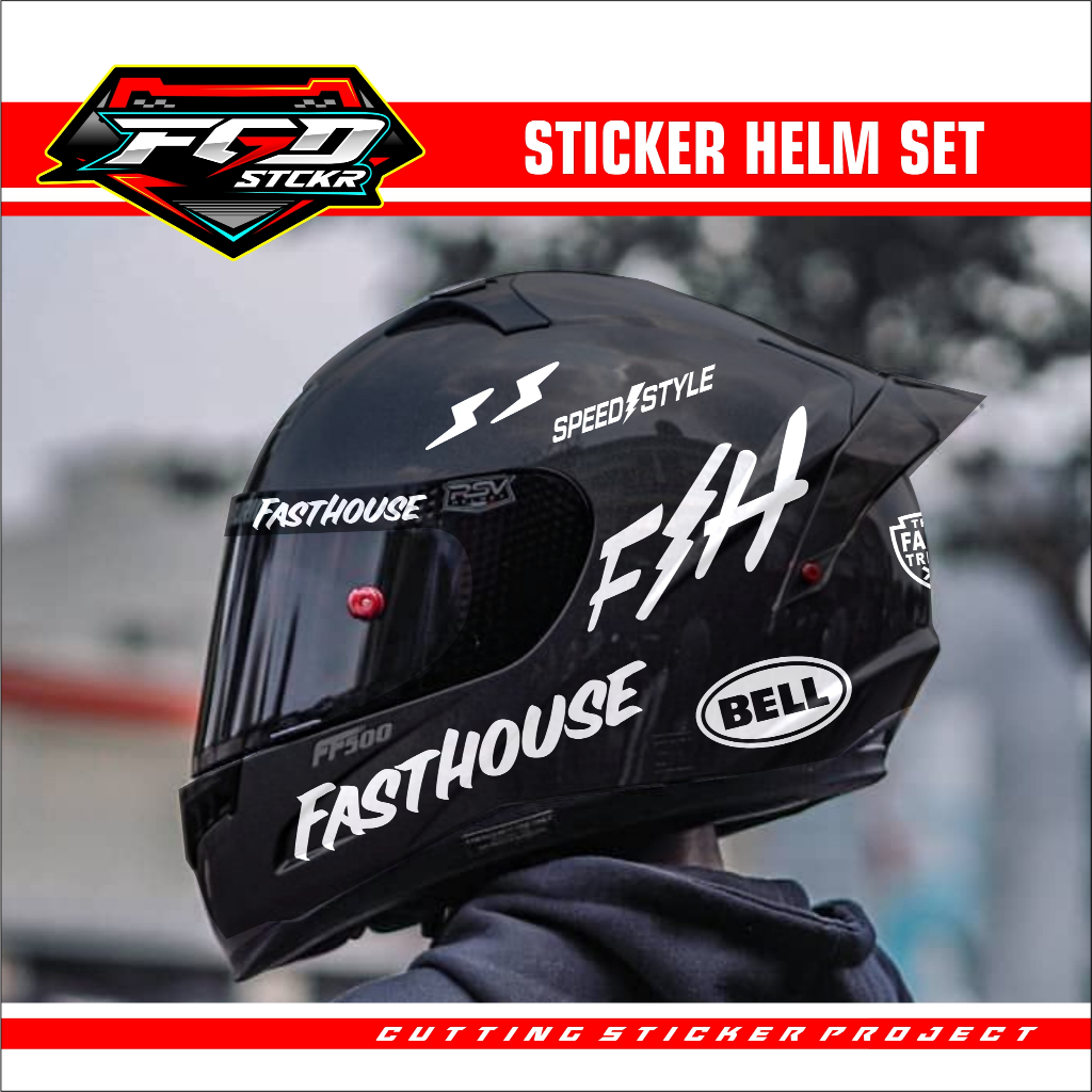 Helmet Sticker - FASTHOUSE Sticker CUTTING SET For Helmet | Shopee ...