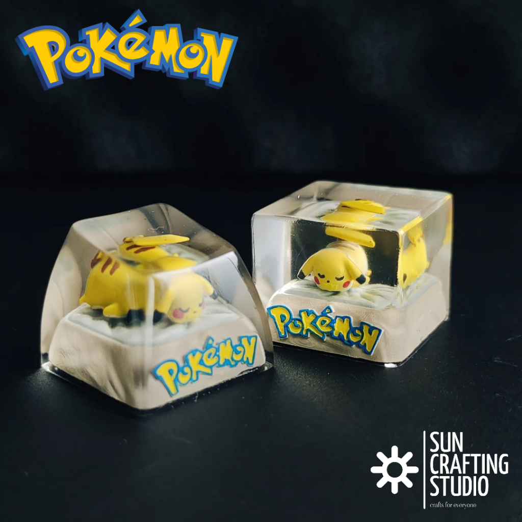 Artisan Keycap Pokemon Custom Keyboard Keycaps Anime Sleeping Pikachu ...