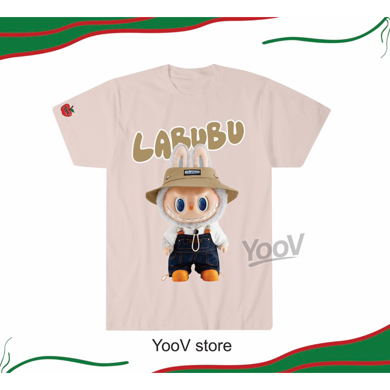 T-shirt Couple Tops Father Mother Son - Gambar Labubu Series Coboy ...