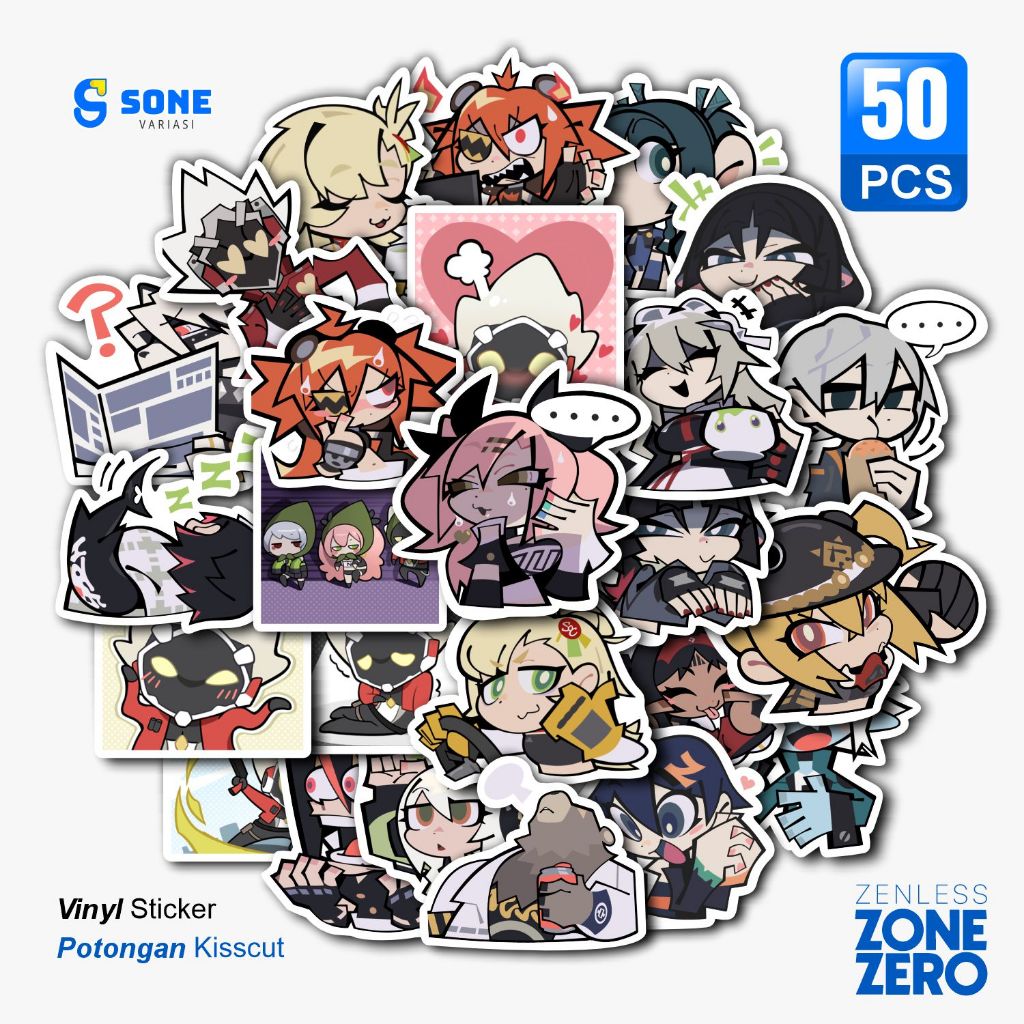 Zenless Zone Zero Aesthetic Paper Vinyl Waterproof Stickers Laptop Book ...