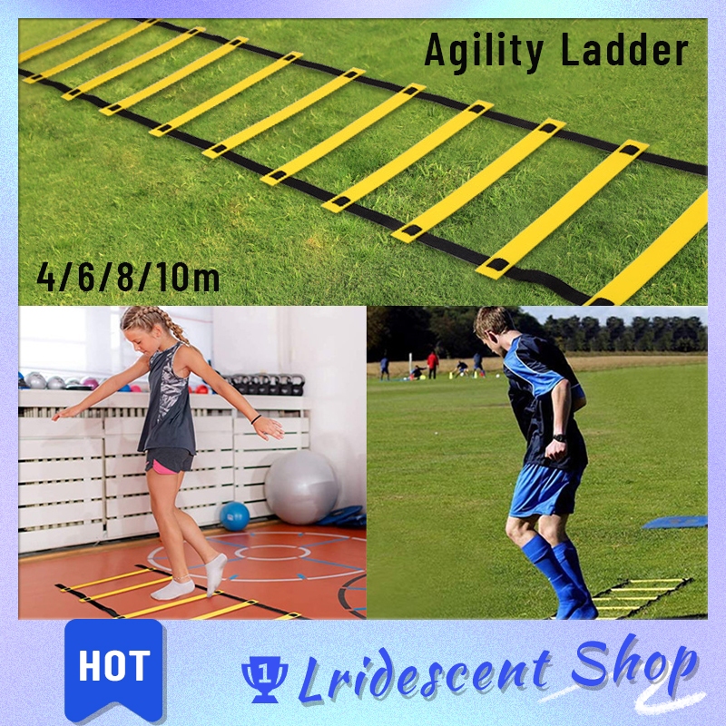 Agility Speed Ladder Drills 4,6,8,10 Meters/Nylon Rope Ladder for Speed ...