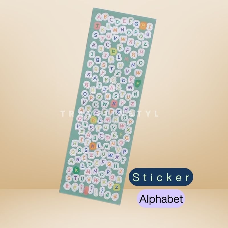 Alphabet Sticker - Diary Sticker - Letter Sticker - Journal Deco ...