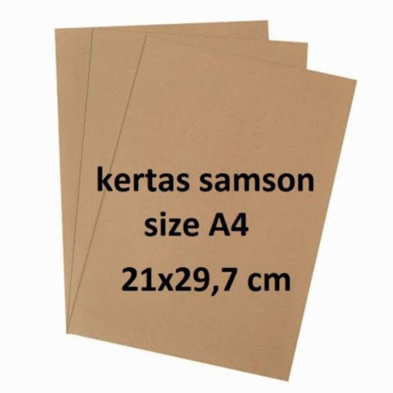 Kraft paper Samson paper 200 gsm a4 | Shopee Philippines