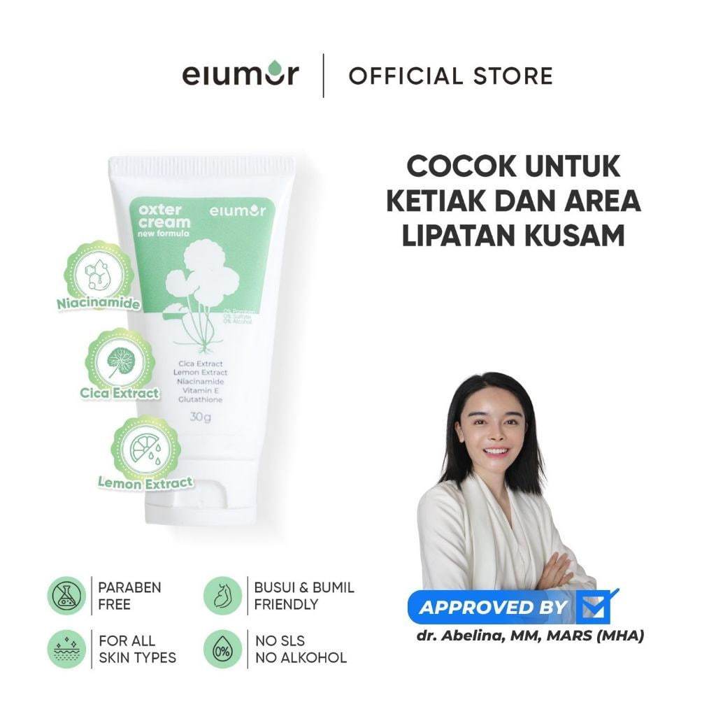 Elumor Oxter Cream Original Whitening Armpits and Groin Bpom - Elumor ...