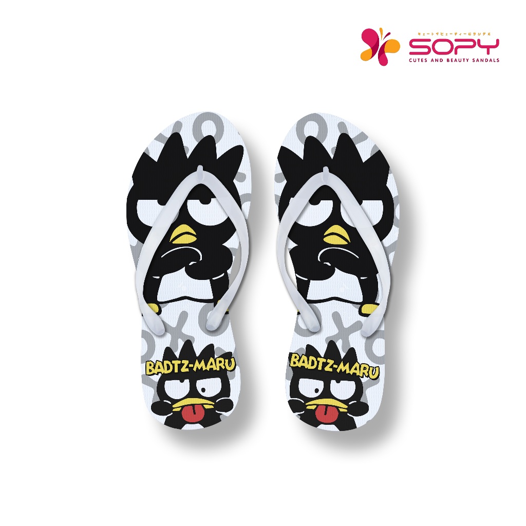 Badtz Maru Motif Flip-flops for Children and Adults Sopy Cute Sandals ...