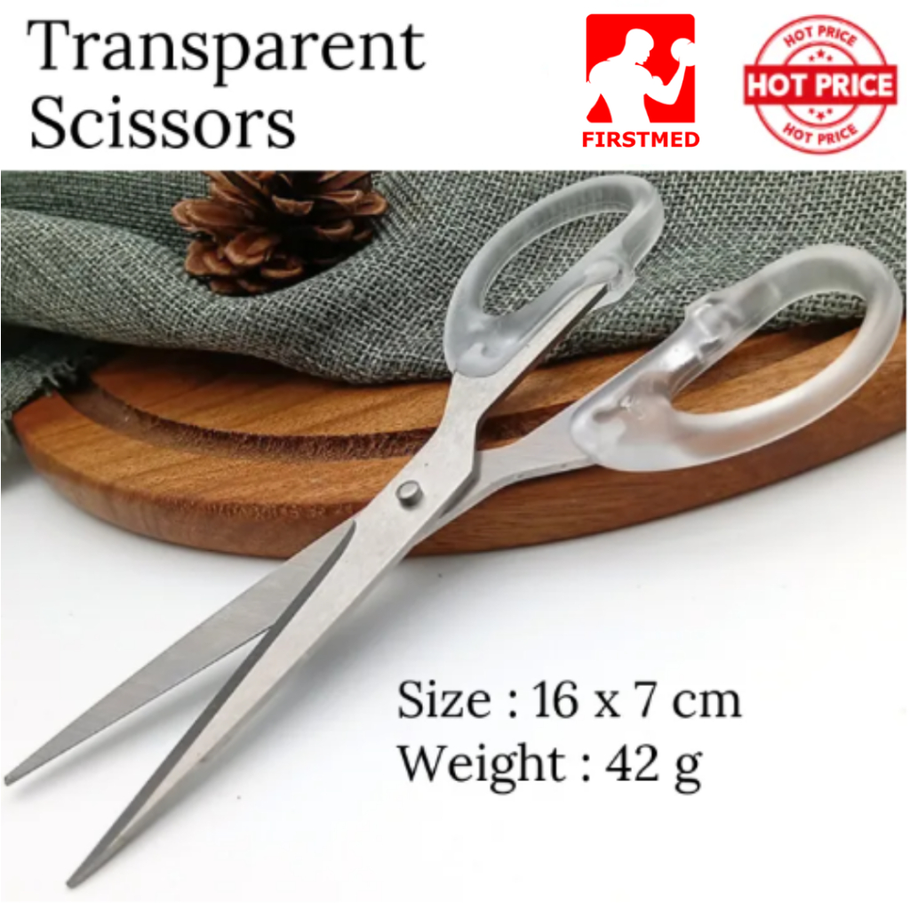 Stainless Steel SCISSORS | Transparent Aesthetic Paper Scissors ...