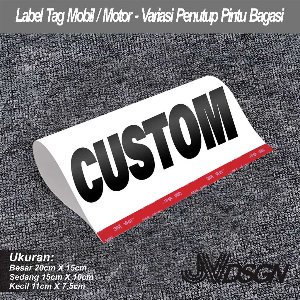 Request / custom name Car Brand - Car Tag Label - Trunk Door Cover ...