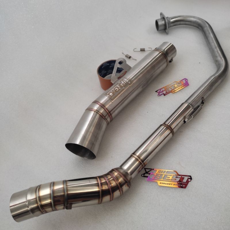 New, Daeng Sai4 Open spec Pipe 51mm For Tmx 125 Rusi Tc 125 Tc 155 ...