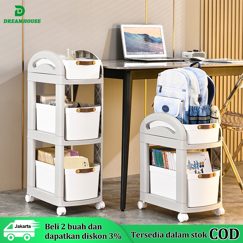 Stainless Steel Push Kitchen Shelf Multi-Purpose Stacking Trolley Rack ...
